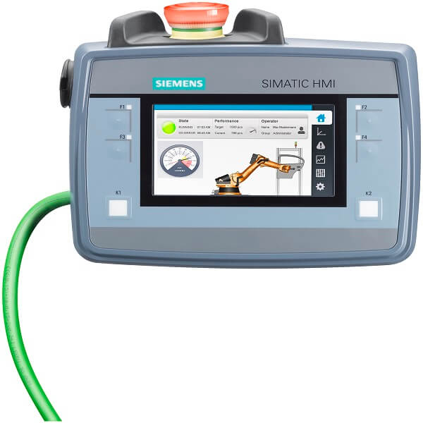 9 inch Siemens SIMATIC HMI KTP900F Mobile Panel Touch Screen 6AV2125-2JB23-0AX0