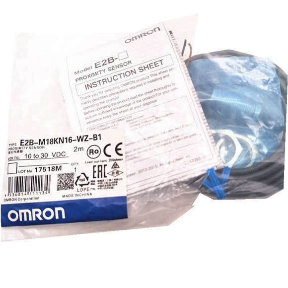 Omronin läheisyysanturit E2B-M18KN10-WP-B1/-B2/-C1 E2B-M18LN10-WP-B1/-B2/-C2