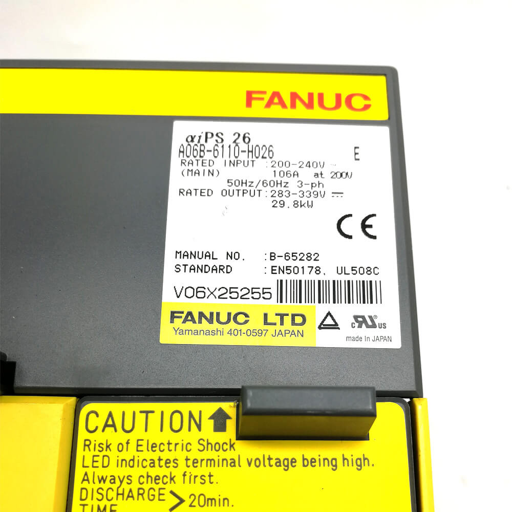 Fanuc Servo Amplifier Drive Module A06B-6110-H026