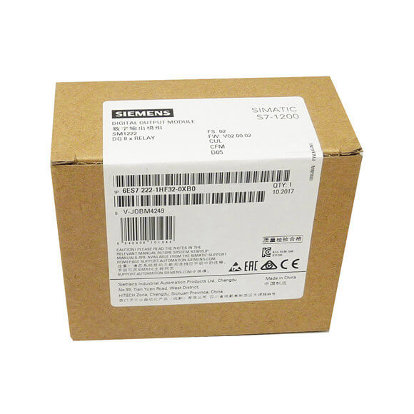 Módulos de E/S 6ES7222-1BH32-1XB0 6ES7222-1HF32-0XB0 dos PLCs SM1222 de Siemens S7-1200