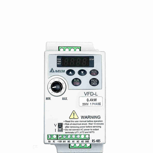 Delta Breakerters VFD-L ស៊េរី 0.4kW VFD004L21a