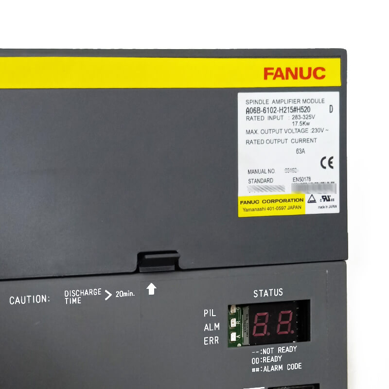 Fanuc Spindle Amplifier Module A06B-6102-H122#H520 A06B-6102-H215#H520