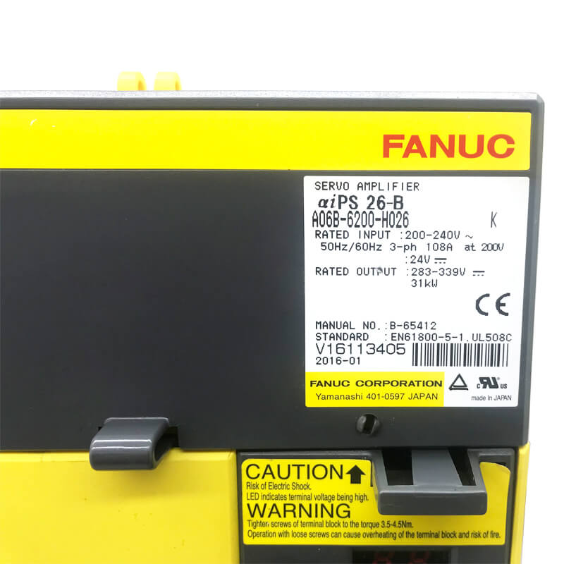 Fanuc strömförsörjningsenhet A06B-6200-H008 A06B-6200-H026 A06B-6200-H030