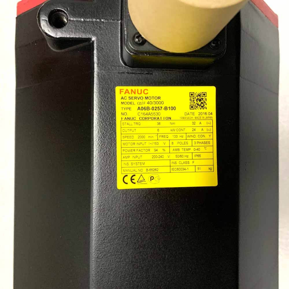 Серводвигун змінного струму Fanuc A06B-0257-B100 A06B-0257-B101 A06B-0257-B102#0100