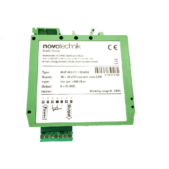 Potentsiometrik sensorlar uchun Novotechnik konditsionerlari Mup400