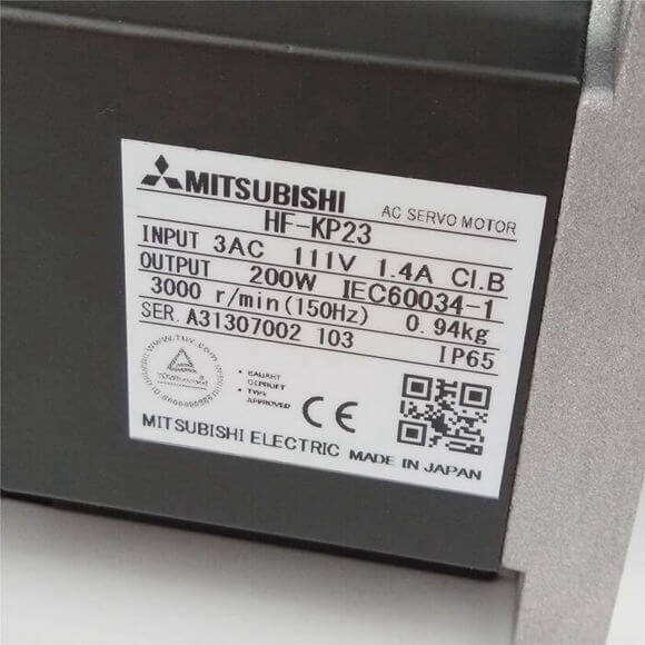 Mitsubishi MELSERVO-J3 Servomotor 200W HF-KP23