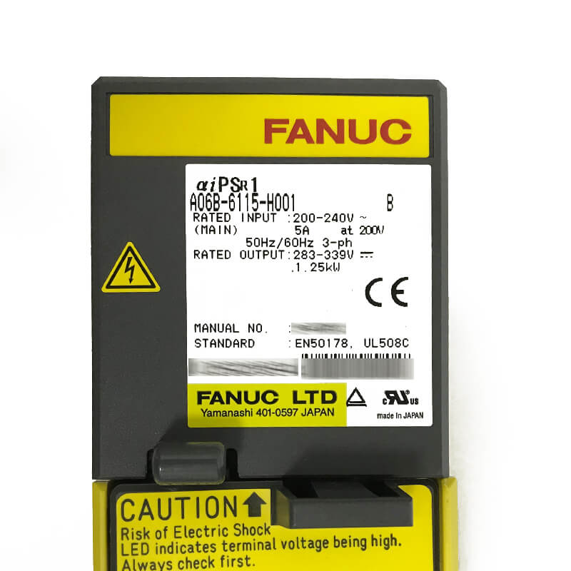 מודול כונן אספקת כוח Fanuc A06B-6115-H001 A06B-6200-H008