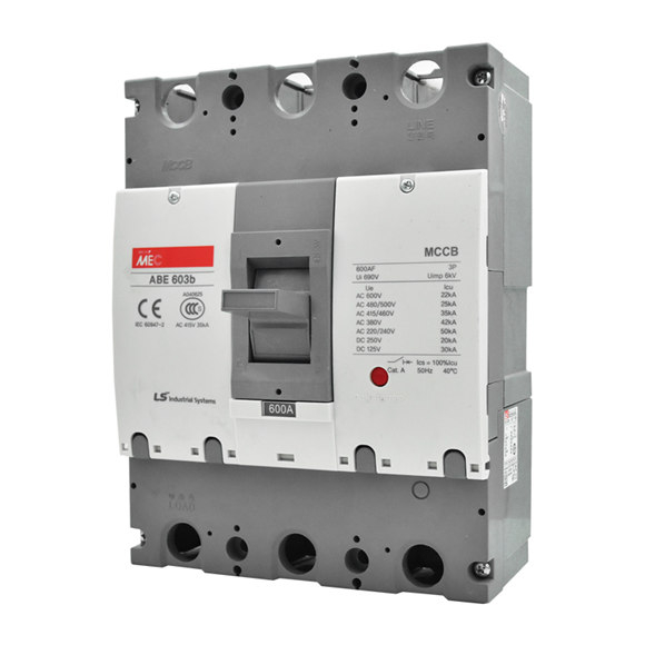 LS Meta MEC MCCBs 600AF ABE602b ABE603b ABE604b 2P 3P 4P