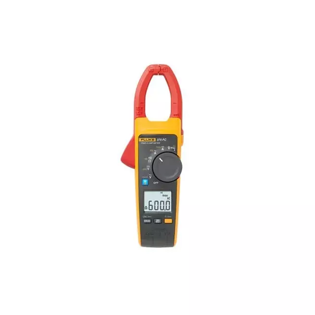 Fluke 375 FC True-RMS AC/DC Clamp Meter, 600A AC/DC, 1000V, Fluke Connect Wireless