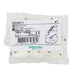 Schneider TeSys GV2 & GV3 auxiliary contact 1 NO+1 NO GVAD0101 GVAD0110