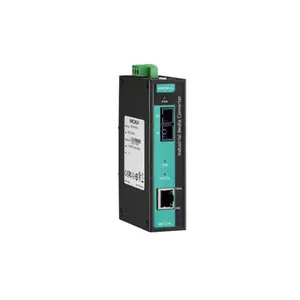 Moxa IMC-21A-S-SC-T Industrial Ethernet-to-Fiber Media Converter