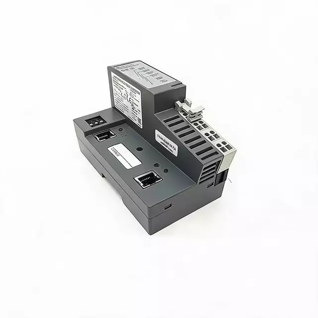 Allen- Bradley 1734-AENTR POINTE I/O Cuibheoir Ethernet/IP D&eacute;phoirt, Taca&iacute;ocht F&aacute;inne DLR, 63 mod&uacute;l ar a mh&eacute;ad