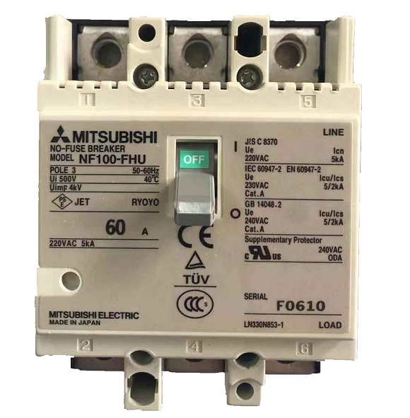 Mitsubishi Earth leakage circuit breaker NF100-FHU NV100-FHU