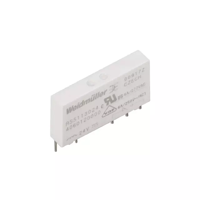 ワイドミュラー RSS113024 用語シリーズ ミニチュアパワーリレー、24V DC コイル、1 切替接点、6A
