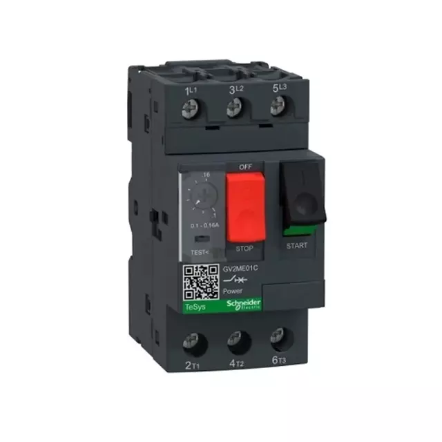 Автоматичний вимикач двигуна Schneider Electric GV2ME16C TeSys GV2, 9-14A, термомагнітний, 3P