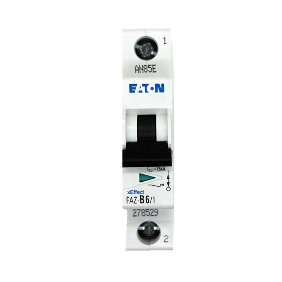 Eaton Moller MCB Miniature circuit breakers FAZ6 Series 1P