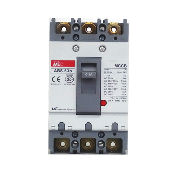 LS Meta MEC MCCBs 60AF ABS62b ABS63b ABS64b 2P 3P