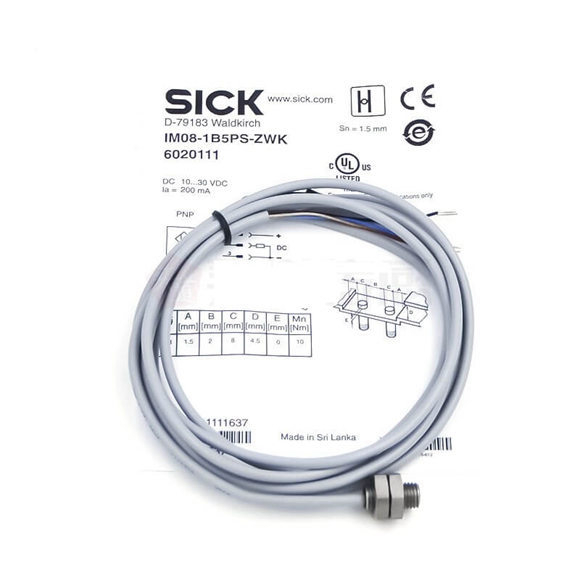 Mga sick proximity sensor IM08-1B5PS-ZWK/-ZW1/-ZTK IM08-1B5PS-ZWB/-ZUK/-ZT1/-ZC1